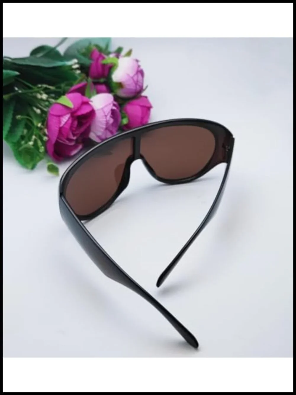 Oversized Wrap Around Shield Sunglasses UV Protection
